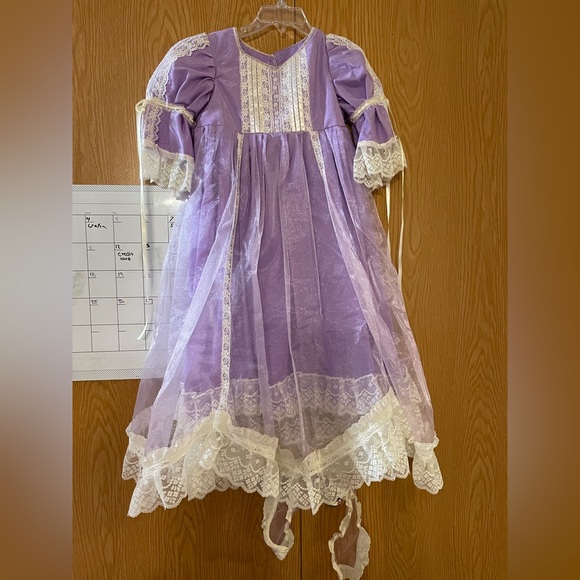 purple heirloom dress Purple Toddler Bishop Dress Vintage Smocked Dresses Heirloom Lavender 3T